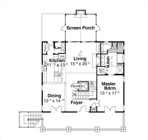 First Floor image of Seminole House Plan